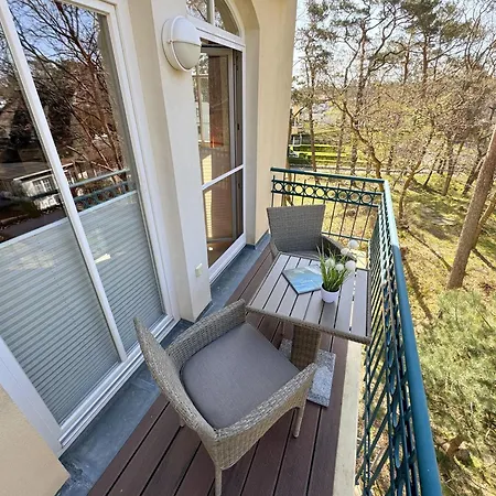 Gruene Duene Whg 19 Duenenwald Mit Balkon Apartamento Baabe